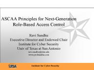 ASCAA Principles for Next-Generation Role-Based Access Control
