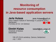 Jarle Hulaas       Jarle.Hulaas@epfl.ch