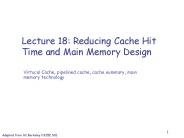 Adapted from UC Berkeley CS252 S01