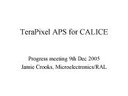 TeraPixel APS for CALICE