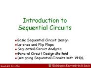 Introduction to Sequential Circuits