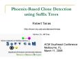 PhoenixBased Clone Detection using Suffix Trees PowerPoint PPT Presentation