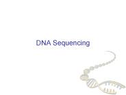DNA Sequencing
