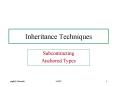 Inheritance Techniques PowerPoint PPT Presentation