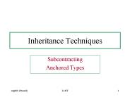 Inheritance Techniques