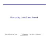 Networking in the Linux Kernel