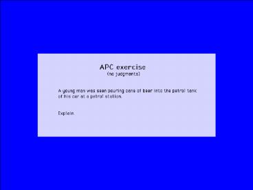 Blocks to problem solving