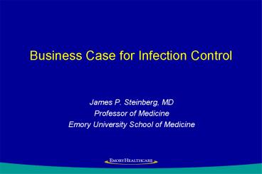 Business Case for Infection Control