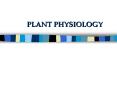 PLANT PHYSIOLOGY PowerPoint PPT Presentation