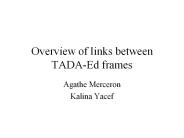 Overview of links between TADA-Ed frames