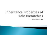 Inheritance Properties of Role Hierarchies