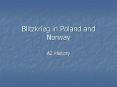 Blitzkrieg in Poland and Norway PowerPoint PPT Presentation