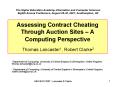Assessing Contract Cheating Through Auction Sites  PowerPoint PPT Presentation