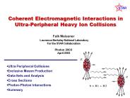 Coherent Electromagnetic Interactions in UltraPeripheral Heavy Ion Collisions