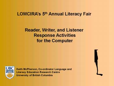 LOMCIRAs 5th Annual Literacy Fair