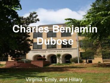 Charles Benjamin Dubose