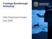 Fuselage Burnthrough Workshop