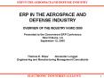 ERP IN THE AEROSPACE AND DEFENSE INDUSTRY