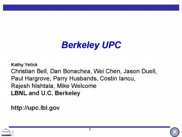 Berkeley UPC