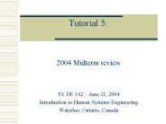 2004 Midterm review