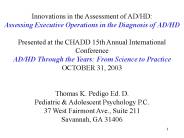 Innovations in the Assessment of AD/HD: