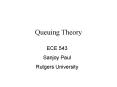 Queuing Theory PowerPoint PPT Presentation