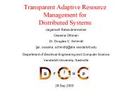 Transparent Adaptive Resource Management for Distributed Systems