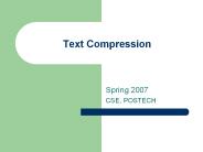 Text Compression