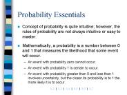 Probability Essentials
