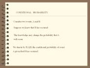 CONDITIONAL  PROBABILITY