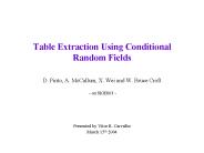 Table Extraction Using Conditional Random Fields