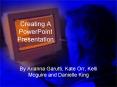 Creating A PowerPoint Presentation PowerPoint PPT Presentation