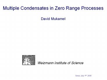 Multiple%20Condensates%20in%20Zero%20Range%20Processes