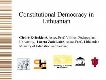 Constitutional Democracy in Lithuanian