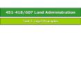 451418607 Land Administration PowerPoint PPT Presentation