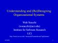 Understanding and (Re)Designing    Organizational Systems PowerPoint PPT Presentation
