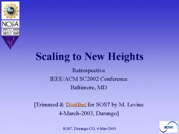 Scaling to New Heights