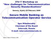 Secure Mobile Banking as Telecommunication Operator Service