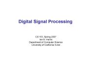 Digital Signal Processing