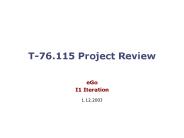T-76.115 Project Review