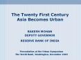 The Twenty First Century Asia Becomes Urban PowerPoint PPT Presentation
