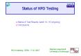 Status of HPD Testing PowerPoint PPT Presentation