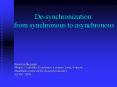 De-synchronization: from synchronous to asynchronous PowerPoint PPT Presentation