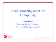 Load Balancing and Grid Computing