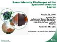 Beam Intensity Challenges at the Spallation Neutron Source PowerPoint PPT Presentation