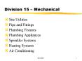 Division 15 Mechanical PowerPoint PPT Presentation