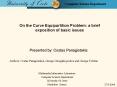 On the Curve Equipartition Problem: a brief exposition of basic issues PowerPoint PPT Presentation