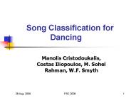 Song Classification for Dancing