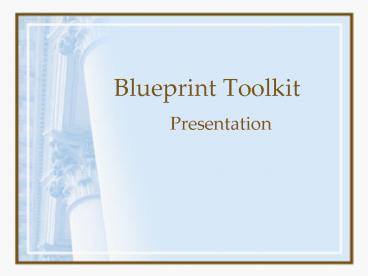 Blueprint Toolkit