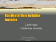 The Mentor Role in Online Learning PowerPoint PPT Presentation